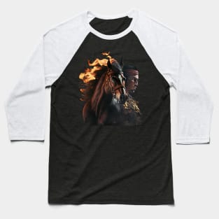 Fire Horse Baseball T-Shirt